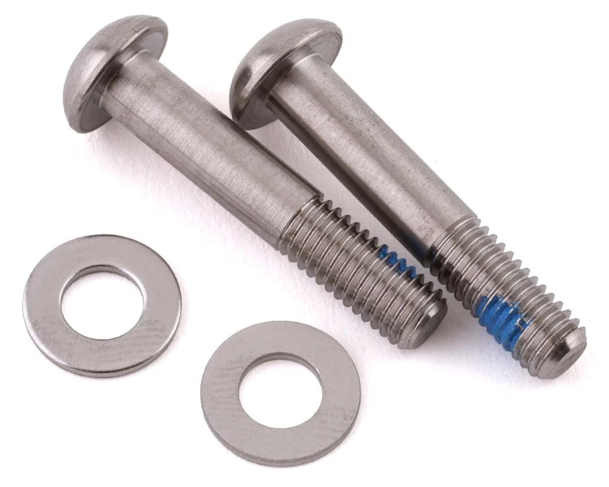 SRAM & Avid Flat Mount Caliper Bracket Bolts (Silver) (T25) (Pair) (27mm) (Titanium)